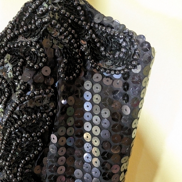 Vintage dress by Alyce Designs sequin cocktail prom mini bodycon 4 - Picture 8 of 8